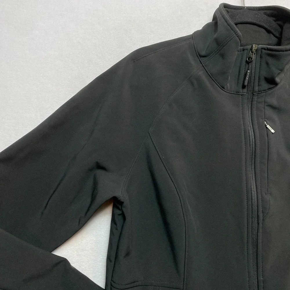 The North Face Windwall Jacket Womens Large Black Venture Full Zip Windbreaker